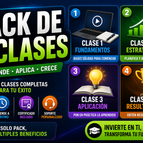 Pack de 4 Clases